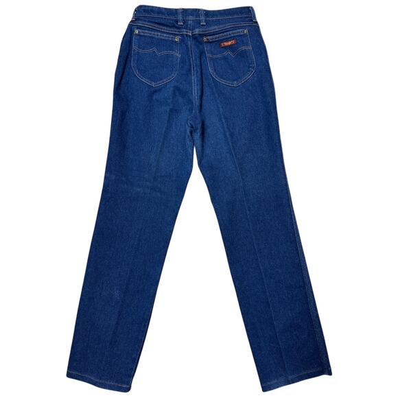 Vintage 80s Wrangler Jeans 100% Cotton Made in USA Blue Misses 16 - Picture 1 of 5